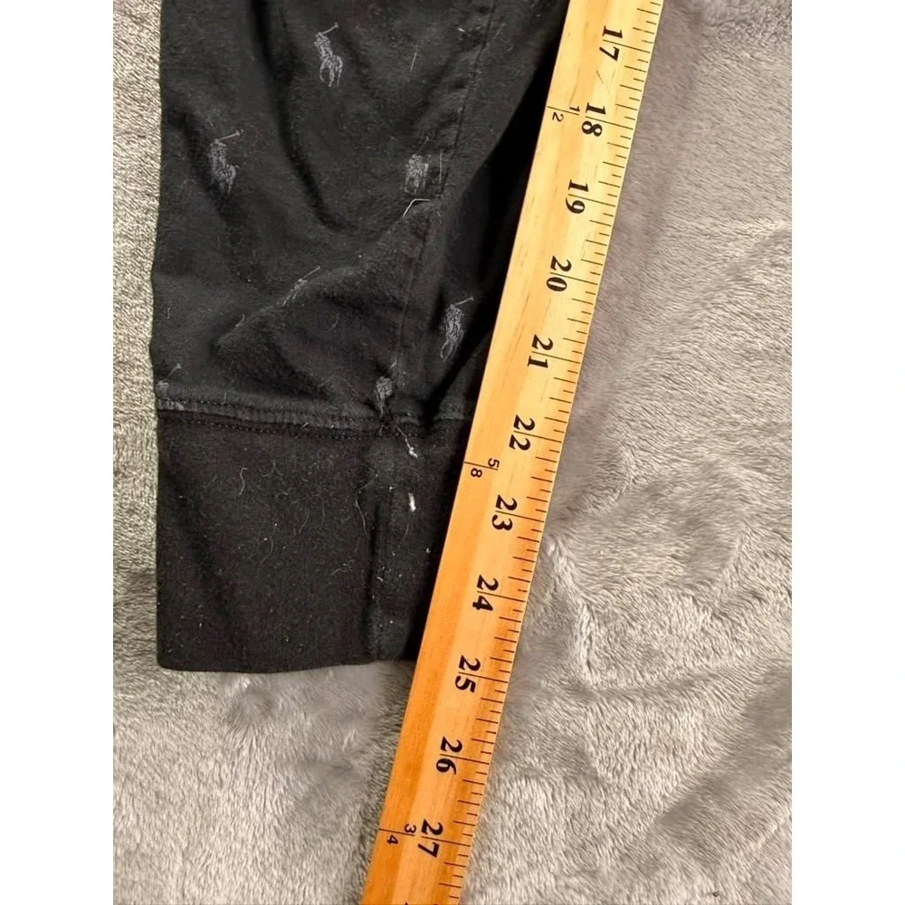 Polo Ralph Lauren Sleepwear Men's Pajama Pants S Black Drawstring Closure Cotton